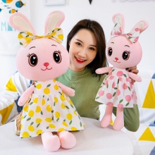 新款可爱穿衣服花裙小兔子毛绒玩具公主兔布娃娃公仔女孩玩偶