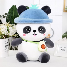 胖嘟嘟熊猫公仔新品动物系列卡通玩偶大号剪刀机布娃娃现货