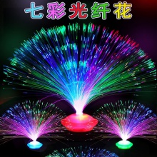 时尚浪漫发光纤花 炫彩闪光小玩具 广场夜市摆地摊热卖发光满天星