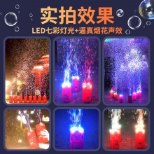 2024新款烟花泡泡机棒礼花鞭炮烟火儿童新年过年婚礼仙女荧光棒