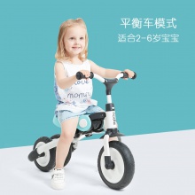 儿童DUO功能三轮车手推车轻便携脚踏车溜溜车滑行车