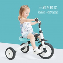 儿童DUO功能三轮车手推车轻便携脚踏车溜溜车滑行车