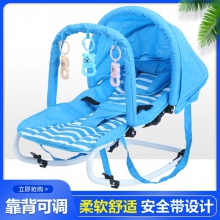 哄娃神器婴幼儿摇摇椅0-3新生儿安抚椅宝宝摇篮床可折叠可推躺椅