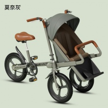 新品亲子母婴车反向装带娃神器遛娃代步三轮车接送孩子上学代步车
