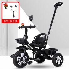 儿童三轮车1-3-2-6岁大号宝宝遛娃婴儿脚踏自行车手推车推把三轮车