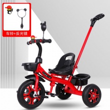 儿童三轮车1-3-2-6岁大号宝宝遛娃婴儿脚踏自行车手推车推把三轮车