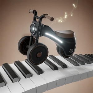 2025新款儿童三轮车脚踏车新款童车男女宝宝自行车滑行音乐玩具车