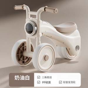 2025新款儿童三轮车脚踏车新款童车男女宝宝自行车滑行音乐玩具车