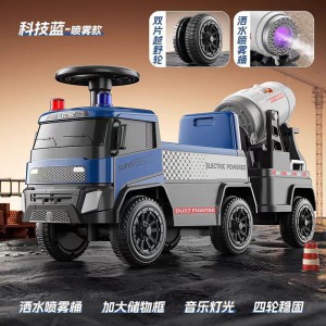 2025新款儿童消防车汽车玩具男孩可坐滑行车滑行儿童环卫车玩具