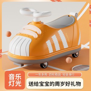 儿童滑行车1-6岁仿真溜溜车音乐灯光防侧翻男女宝宝花生车扭扭车