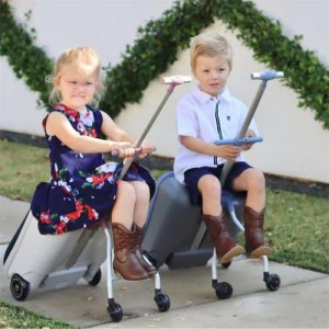 Suitcase, baby mom, children, can ride on a lazy person, an artifact, baby trolley, multi-function suitcase