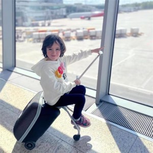 Suitcase, baby mom, children, can ride on a lazy person, an artifact, baby trolley, multi-function suitcase