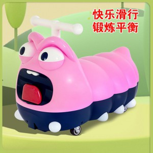 儿童花生溜溜车男女宝宝可坐灯光音乐静音万向轮扭扭车