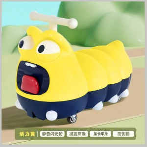 儿童花生溜溜车男女宝宝可坐灯光音乐静音万向轮扭扭车