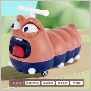 儿童花生溜溜车男女宝宝可坐灯光音乐静音万向轮扭扭车