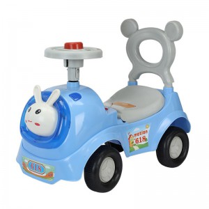 新款带音乐灯光四轮平衡车儿童可坐扭扭车宝宝防侧翻滑行车