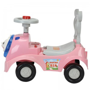 新款带音乐灯光四轮平衡车儿童可坐扭扭车宝宝防侧翻滑行车