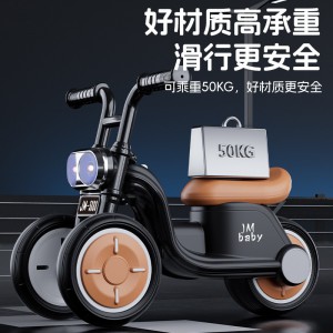 新款1-3岁宝宝滑行车溜溜车玩具车带灯光音乐哈雷小摩托