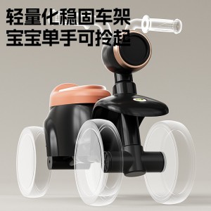 高档新款儿童滑行车四轮平衡车1-3岁男女宝宝滑步车溜溜车带灯光