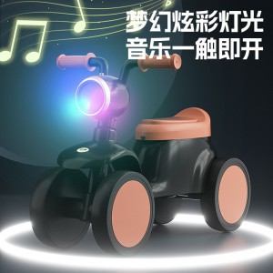 高档新款儿童滑行车四轮平衡车1-3岁男女宝宝滑步车溜溜车带灯光
