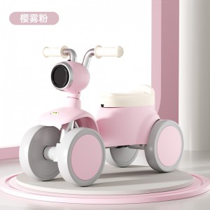 高档新款儿童滑行车四轮平衡车1-3岁男女宝宝滑步车溜溜车带灯光