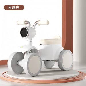 高档新款儿童滑行车四轮平衡车1-3岁男女宝宝滑步车溜溜车带灯光