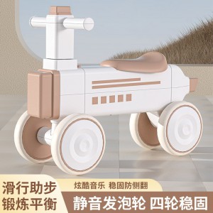 Children&#039;s scooter walker, male and female babies aged 1-3 can ride a slippery children&#039;s toy scooter, scooter