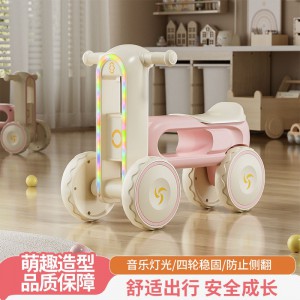 儿童平衡车1-3岁宝宝学步车无脚踏滑步车小孩四轮滑行溜溜玩具车