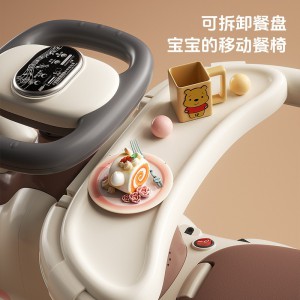 Unicorn children&#039;s electric scooter, universal wheel, wheel, baby can ride safely