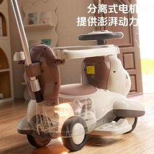 Unicorn children&#039;s electric scooter, universal wheel, wheel, baby can ride safely