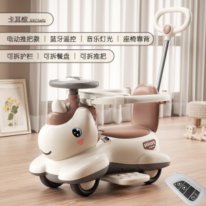 Unicorn children&#039;s electric scooter, universal wheel, wheel, baby can ride safely
