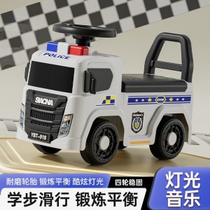 儿童扭扭车手推消防车男女1到3岁防侧翻可坐溜溜车汽车厂家