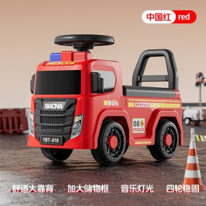 儿童扭扭车手推消防车男女1到3岁防侧翻可坐溜溜车汽车厂家
