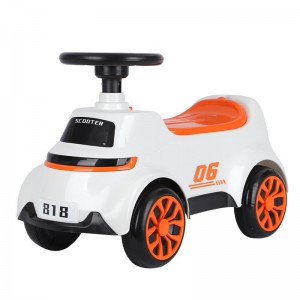 儿童新款四轮滑行车男女孩宝宝可坐防侧翻带音乐灯光静音轮玩具车