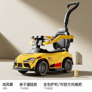 Children&#039;s electric car, four-wheel stroller, rechargeable torsion scooter, children, men, can seat, baby girls, toy cars