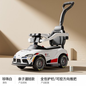 Children&#039;s electric car, four-wheel stroller, rechargeable torsion scooter, children, men, can seat, baby girls, toy cars