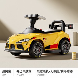 Children&#039;s electric car, four-wheel stroller, rechargeable torsion scooter, children, men, can seat, baby girls, toy cars