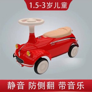 Baby scooter with music, anti-rollover four-wheel scooter, children&#039;s roller roller, toy for children 1-3 years old