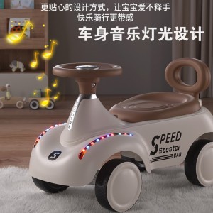 2025 new towable scooter for 1-year-olds, anti-rollover, baby, glide around, can ride