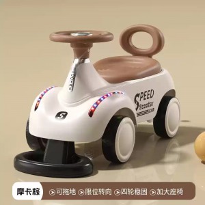 2025 new towable scooter for 1-year-olds, anti-rollover, baby, glide around, can ride