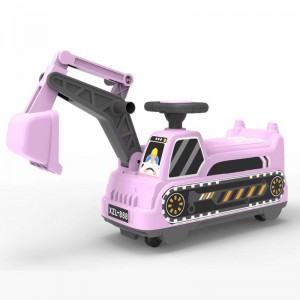 新款单包装儿童挖土机工程车1-3岁滑行车玩具仿真玩具可坐人男孩