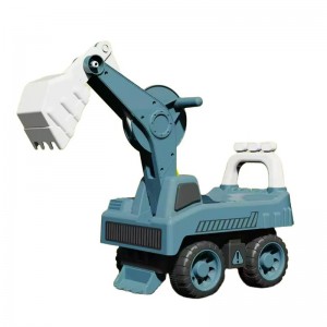 New children&#039;s excavator sliding engineering vehicle four-wheel excavator children ride car toy baby swing car