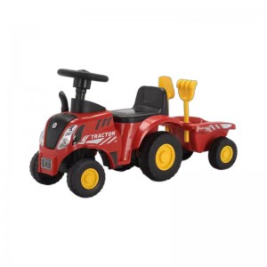 新款宝宝大号仿真拖拉机滑行车带斗 手动工程车送铲子适合1-4岁宝