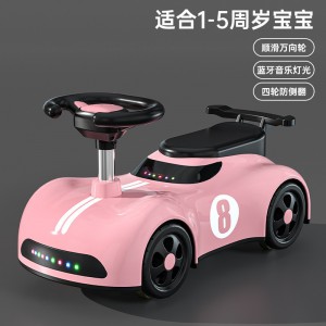 儿童滑行车静音轮助步车1-3岁小汽车儿童滑行玩具车蓝牙音乐溜溜