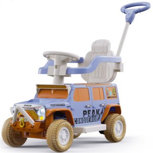 Children&#039;s scooter, push-handle, scooter, toy car, yo-yo, four-wheel scooter with music and light
