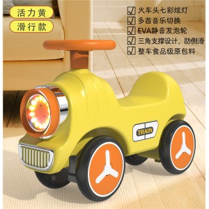 新款儿童摇摇马溜溜车二合一多种功能家用婴幼儿室内火车玩具