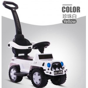 儿童扭扭车带音乐宝宝滑行四轮溜溜车1-3岁助步车带护栏手推童车