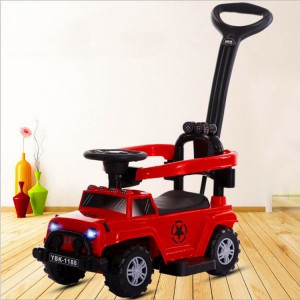 新款牧马人儿童滑行车 多种功能宝宝四轮学步车 助步推车厂家