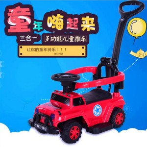 新款牧马人儿童滑行车 多种功能宝宝四轮学步车 助步推车厂家