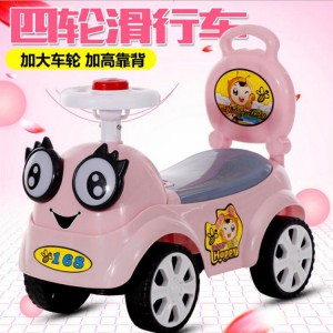 儿童滑行车扭扭车蜜蜂童车溜溜车奶粉婚纱赠品音乐+七色灯光